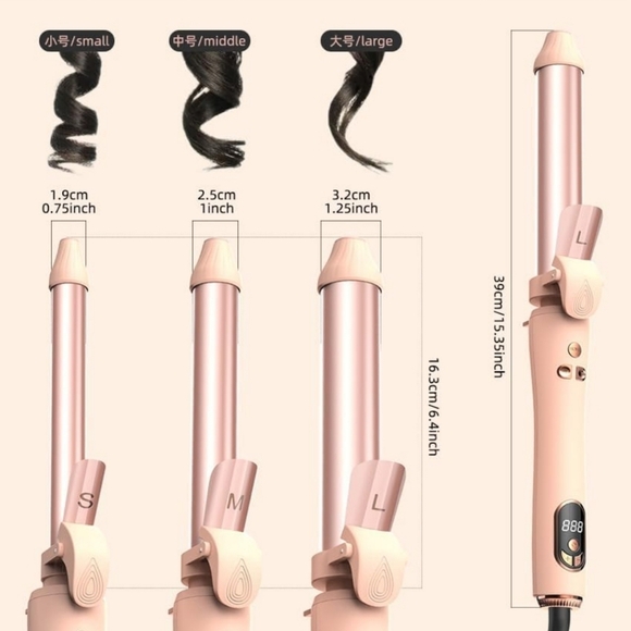 ๐ฃ 2024 1.1 inch Automatic Rotating Curling Styling Wand  ๐ง๐ผ LED Display ๐๐ - Picture 3 of 7